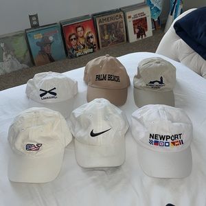 Group of 6 hats